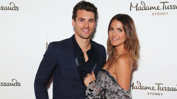 Matty J and Bachelor partner Laura Byrne at the launch of Madame Tussaud's nex exhibit.