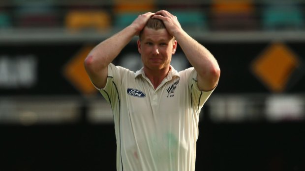 Hurt: All-rounder James Neesham is on his way home with a back injury.