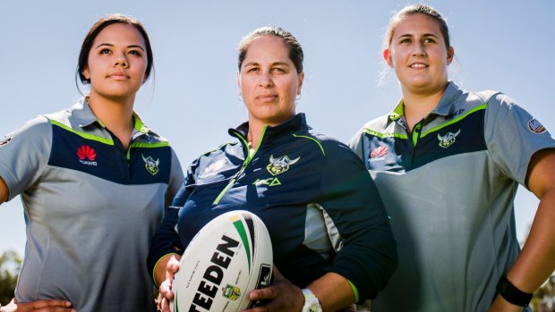 Canberra coach Sharleen Coomber, middle, says their game against Illawarra forms the first step to playing for Australia.