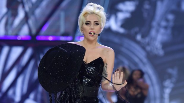 Lady Gaga performing at the Victoria's Secret Fashion Show in November.