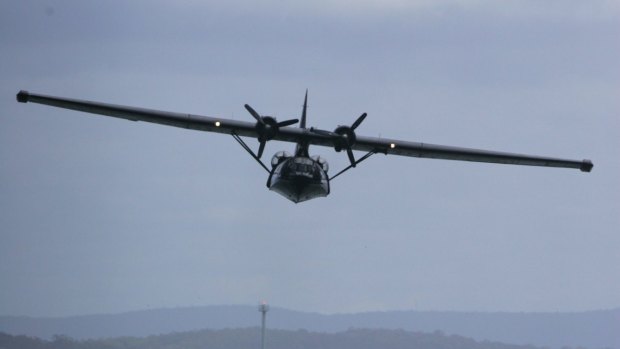 A Catalina plane similar to the one that crashed near Cairns in 1943.