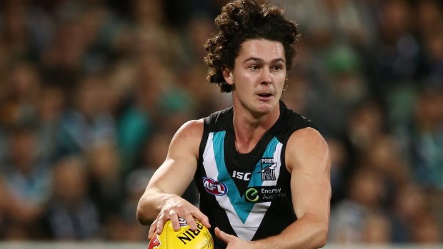 Out of the blocks: Darcy Byrne-Jones made an impressive debut for Port.