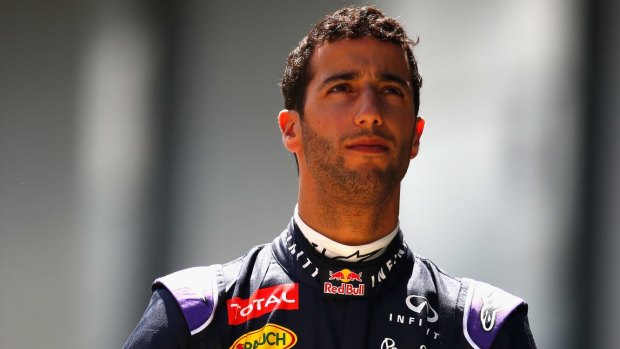 Disappointing: Daniel Ricciardo had a tough day at the British Grand Prix.