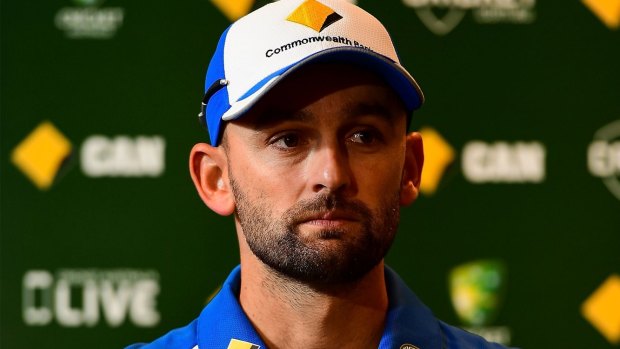 Nathan Lyon says the Aussies will "headbutt" the line.