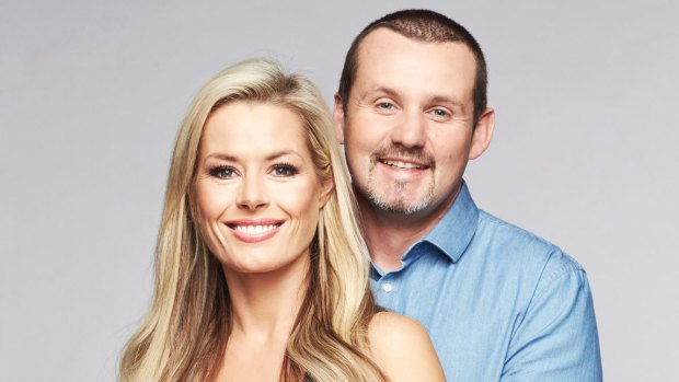 Madeleine West (Dee Bliss) and Ryan Moloney (Toadfish) in <i>Neighbours</i>.