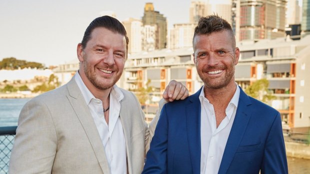 Manu Feildel and Pete Evans at the MKR launch 19/01/16. Photo: Channel Seven PPphoto#5.jpg