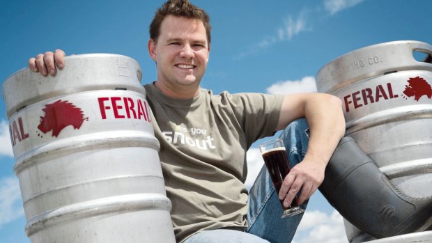 Brendan Varis of Feral Brewing, which dominated the Perth Royal Beer Awards.