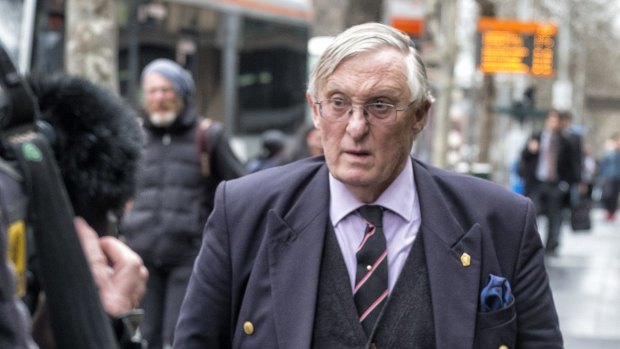 Jonathan Harvey outside a royal commission hearing in Melbourne in September 2015