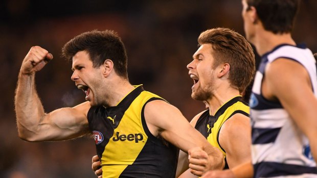 Skipper Trent Cotchin had a huge influence on a big night for the Tigers.