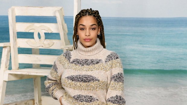 Jorja Smith attends the Chanel show at Paris Fashion Week in October.