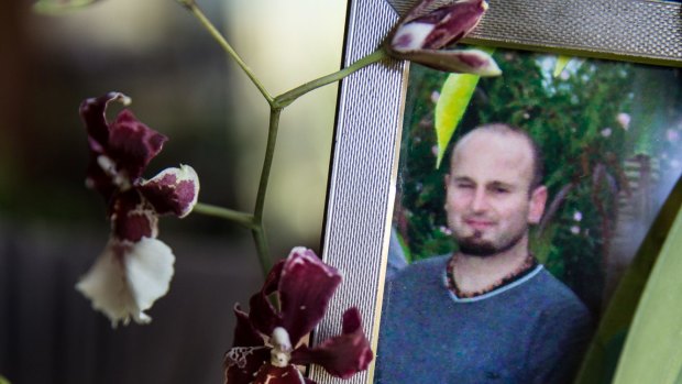 Darren Galea, in a photo alongside an orchid at his father's home, lived a quiet life.