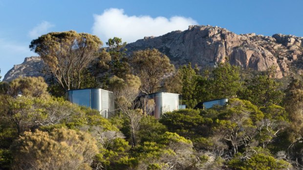 New luxury bungalows at Freycinet Lodge.
