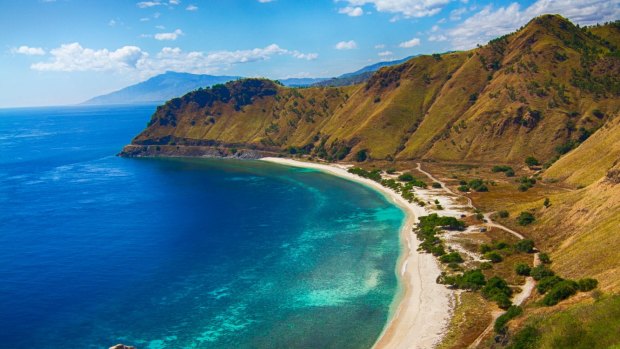 Not your traditional white sand coastline: The  East Timor.