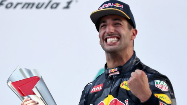 Australia's Daniel Ricciardo races for Red Bull..