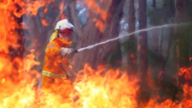 A prescribed burn operation in Wedderburn in Sydney's south-western suburbs on Saturday ahead of a predicted extreme fire season.