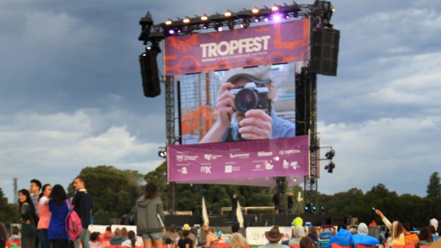 The early crowd at the festival in Centennial Park last year.