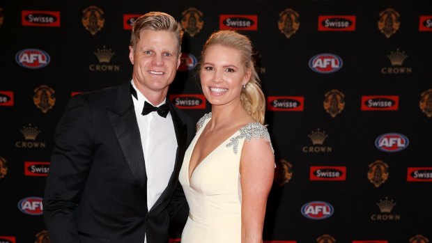 Nick Riewoldt and wife Catherine.