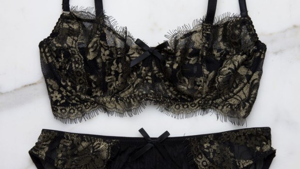Lingerie maker Gabrielle Adamidis's lingerie sets are more elaborate, but her sales are soaring as the Australian dollar drops. 