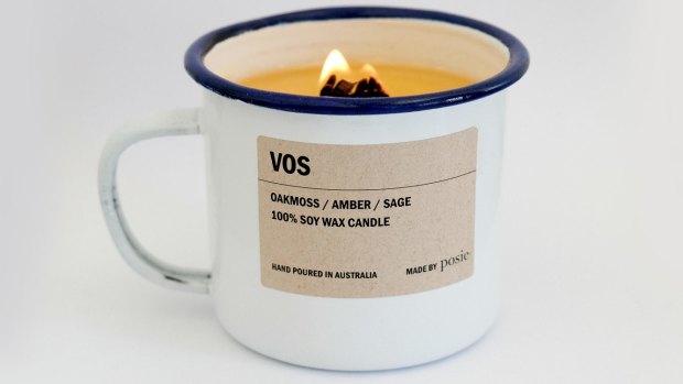 VOS enamel soy candle, $44.