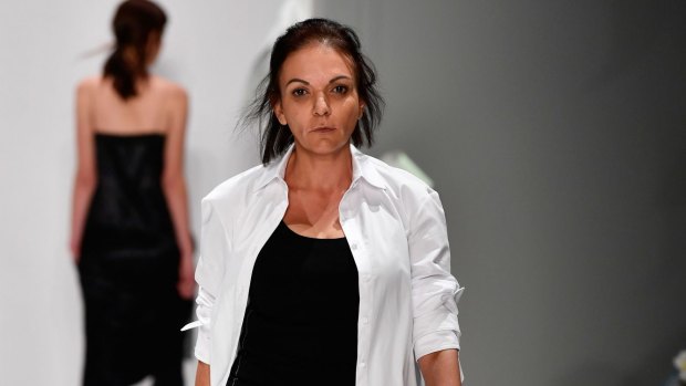 Labor MP Anne Aly walked the runway for Thomas Puttick's show.