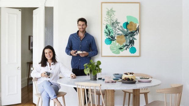 “We bought the home four years ago but rented it out for the first two; it was the wonderful natural light that attracted us,” says Karina. “The table is from Coastal Living in Sorrento.”