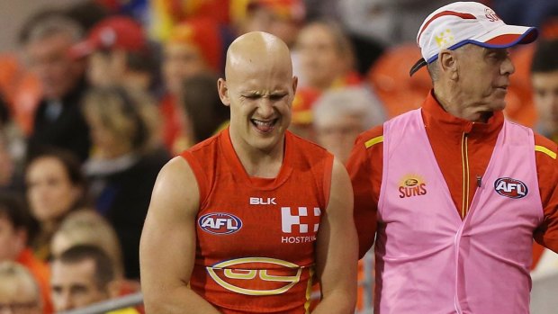 Season over: Gary Ablett suffered another shoulder injury last weekend.