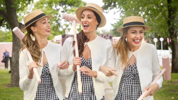 Croquet and gingham are both on trend at The Park at Flemington this year.
