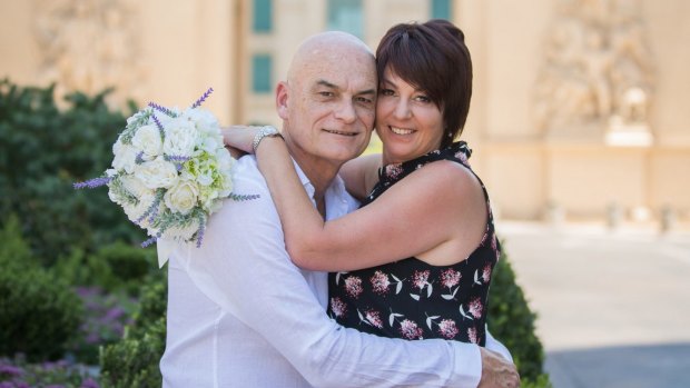 Gary Linnell and his wife Maria in Las Vegas. 