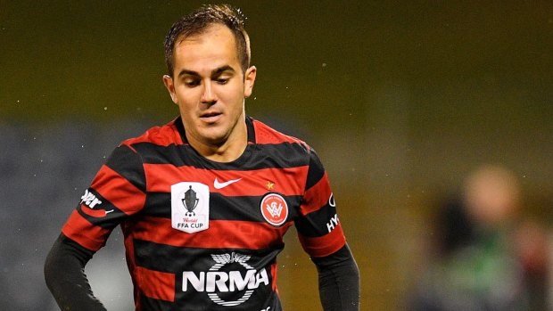 Steven Lustica of the Wanderers is looking forward to playing in his first Sydney derby in front of an expected record crowd.