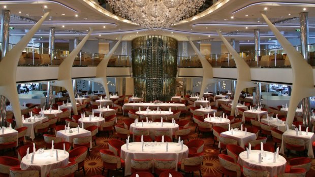 Grand Cuvee dining room on Celebrity Silhouette.