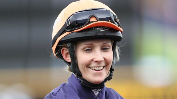 Making a splash: Rachel King will look to continue her good form at Rosehill on Saurday.
