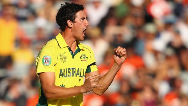Fast and furious: Mitchell Starc.