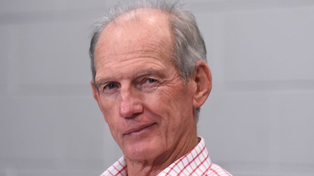 Is that a scowl or a wink?: Wayne Bennett has been in a good mood lately, and for good reason.