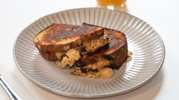 Darren Robertson's cauliflower cheese toastie.