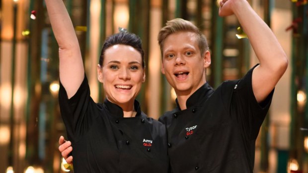 Serious siblings Amy and Tyson were the MKR victors.