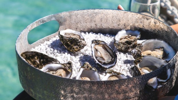 A tray of Coffin Bay oysters – hard to resist.