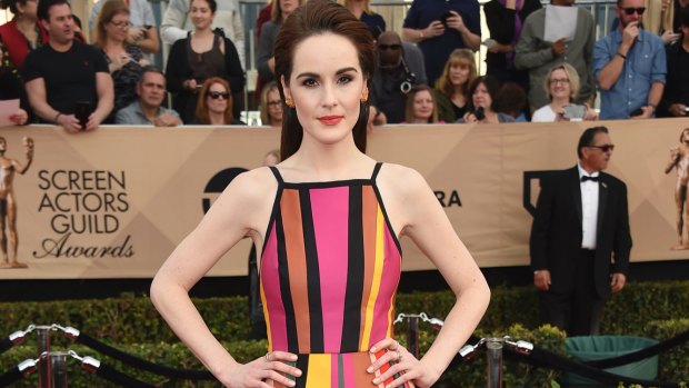 Michelle Dockery at the Screen Actors Guild Awards awards in Los Angeles in January this year.  