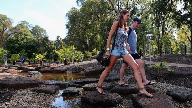Fitzroy Gardens needs more seating, New York parks commissioner says.