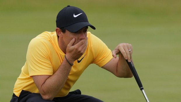 Rory McIlroy says he was questioning his own behaviour on the golf course.