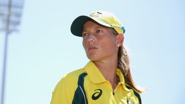 Victory: Southern Stars captain Meg Lanning led her side to a win over Sri Lanka in the first ODI.