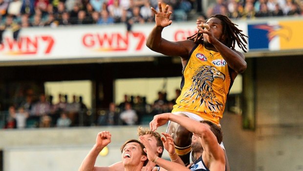 Nic Nat came, he soared and, wait for it, he actually took the mark!