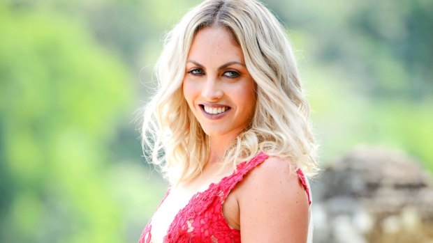 Nikki Gogan as a contestant on The Bachelor in 2016.