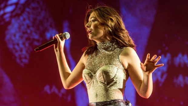 Lorde performs at Coachella.