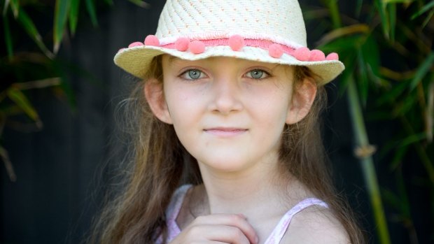 Emily Lever, 9, is now able to attend mainstream school. 