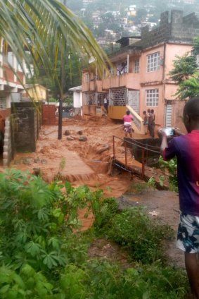 The flooding and mudslides took place after torrential rain.
