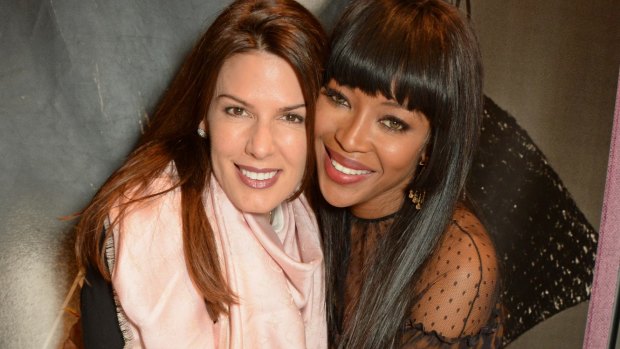 Christina Estrada and good friend, model Naomi Campbell.