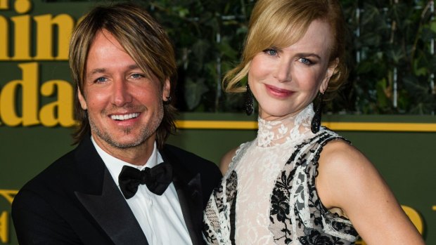 Keith Urban, pictured with his wife Nicole Kidman, has been nominated for three awards this year.