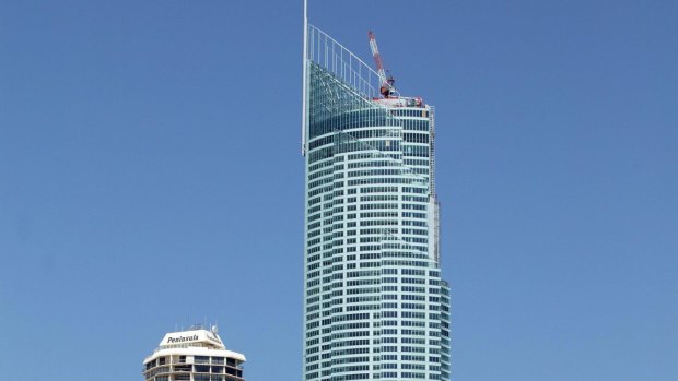 A man has died after falling from the Q1 building on the Gold Coast.