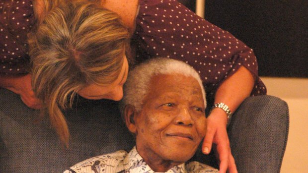 Zelda la Grange with Nelson Mandela in 2006. She remained his personal assistant until his death, at age 95, in 2013. 