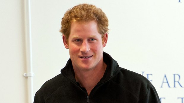 Bundle of nerves ... Prince Harry describes himself as being 'anxious' before any public speaking engagements.